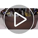Heavy-Duty Copper Finish Beverage Tub for Parties, Large Oval 6 Gallon
