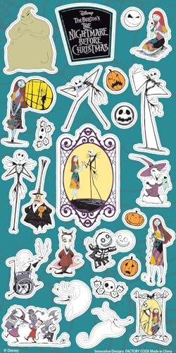 Nightmare Before Christmas Posters Room Decor - 12 Pc Bundle for Kids