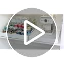 Expandable Pull Out Cabinet Organizer 21 Inch White for Kitchen Base Cabinets