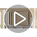 LOAAO 24x36 Inch Gold Bathroom Mirror - Modern Wall Mounted Vanity Mirror with Aluminum Frame