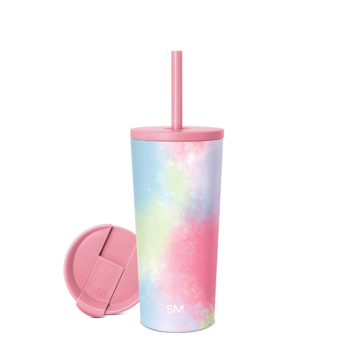 Simple Modern Insulated Tumbler with Lid and Straw | Iced Coffee Cup Reusable Stainless Steel Water Bottle Travel Mug | Gifts for Women Men Her Him | Classic Collection | 20oz | Kaleidoscope