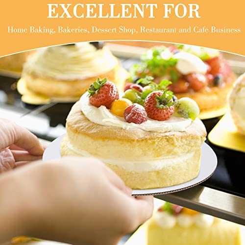 Sudaya 12 Inch Cake Boards 50 Pack - Disposable Round Cardboard Cake Bases