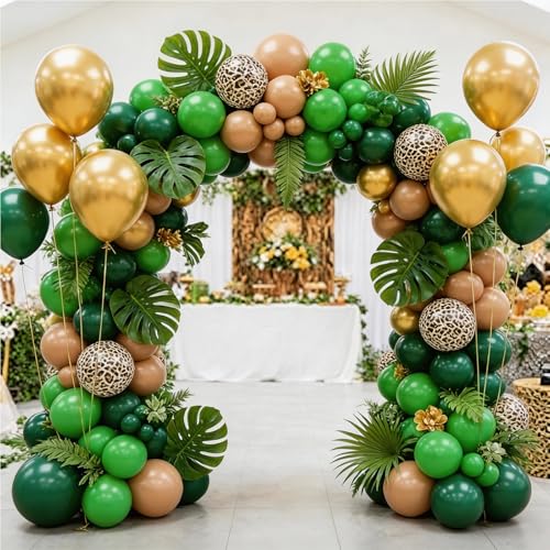 Beeyaky Green Balloons 12 Inch - 100 Pack for Birthday, Wedding, Christmas, Graduation