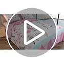 Feelyou Christmas Twin Bedding Set for Kids - Pink Nutcracker 3D Print