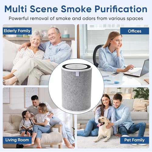 2 Pack HEPA Air Purifier Filters for Shark HP201 HP202 HP232 Series Max Air Cleaners