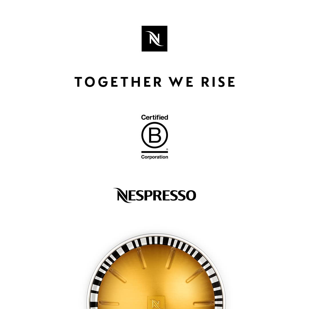 Nespresso Capsules Vertuo, Fortado Gran Lungo Americano, Dark Roast Espresso Coffee, 30 Count Coffee Pods, Brews 5.0oz.