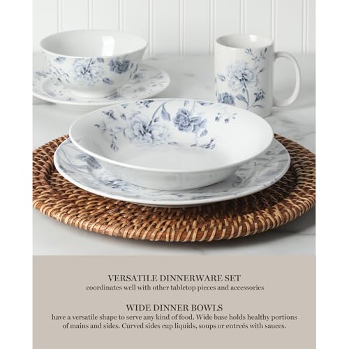 Martha Stewart Empress Bouquet 30 Piece Decorated Porcelain Chip and