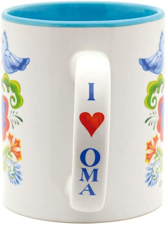 12 oz. Ceramic Coffee Mug - 'Oma is the Greatest' Multicolor Gift for German & Dutch Grandmas