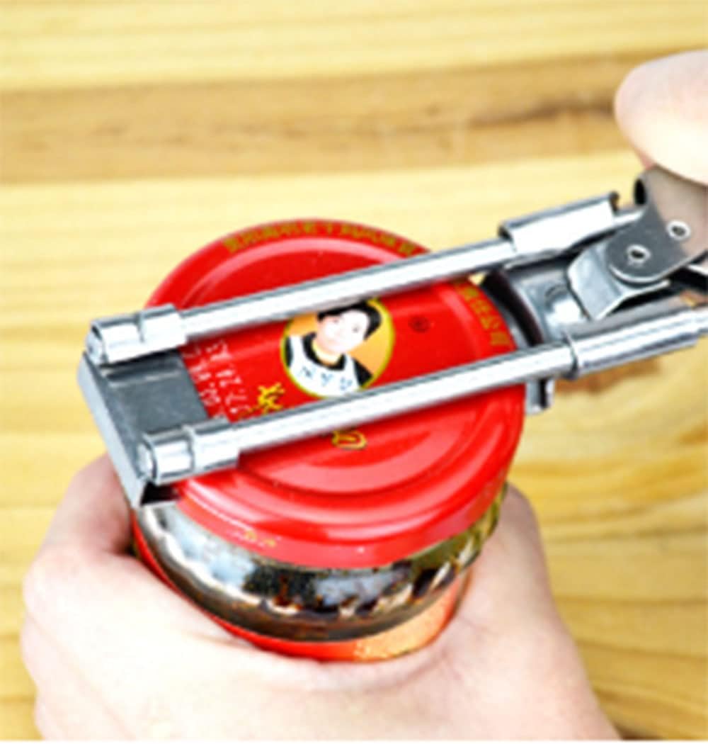 Skiennix Adjustable Stainless Steel Jar Opener - Easy Grip for Weak Hands | Ideal for Elderly & Kids