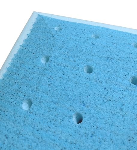 Ultra Slim Max Cool CarbonBlue Gel Memory Foam Pillow - 2.75 Inch Standard Size, Supportive & Cooling for Back & Stomach Sleepers