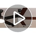 52-Inch Ceiling Fan with Light and Remote Control - Oil Bronze Finish