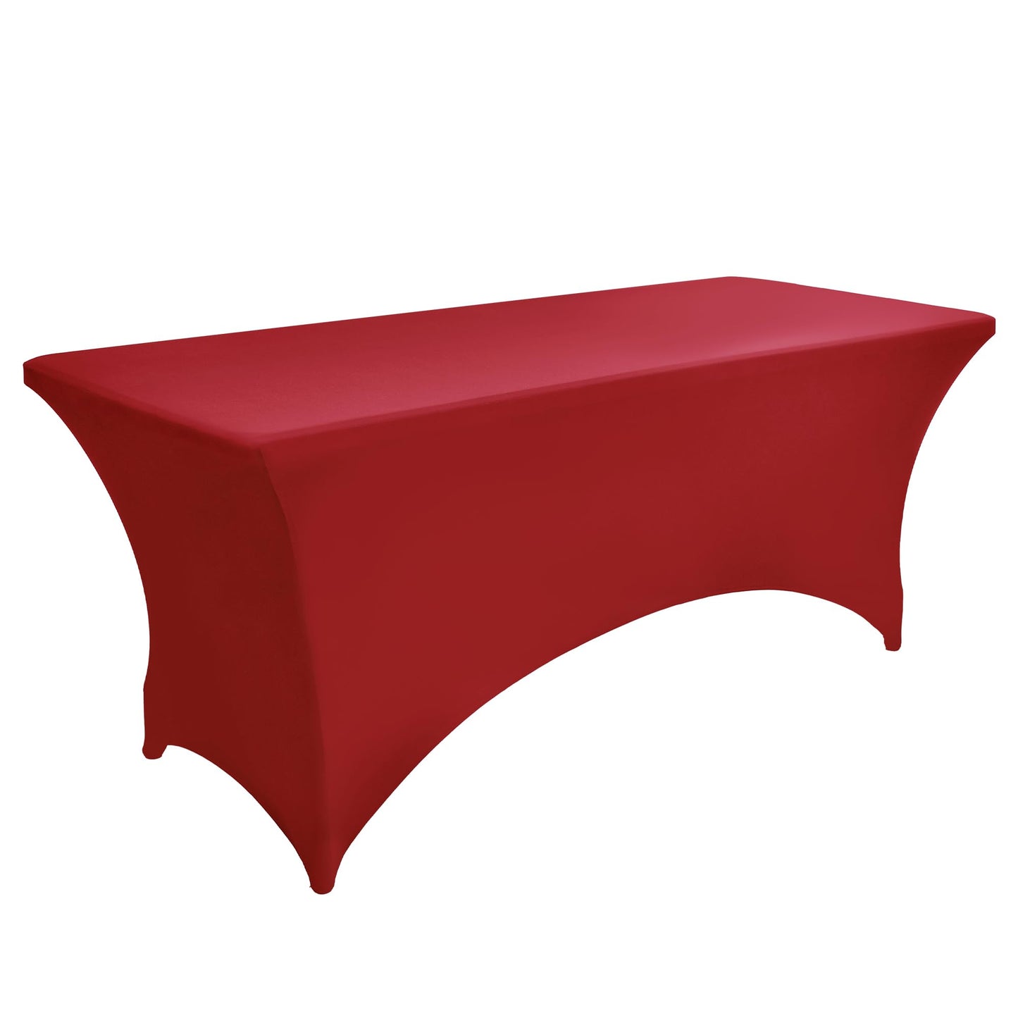 ZarzaaSik 2-Pack 4ft Spandex Table Covers for Rectangular Folding Tables - Wrinkle Resistant Stretch Tight Table Cloths - Ultimate Fitted Table Protector for Parties, Banquet, and Wedding