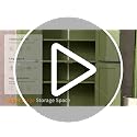 Nuturelly Bathroom Floor Storage Cabinet - Snowy White, 4-Door, Anti-Tip