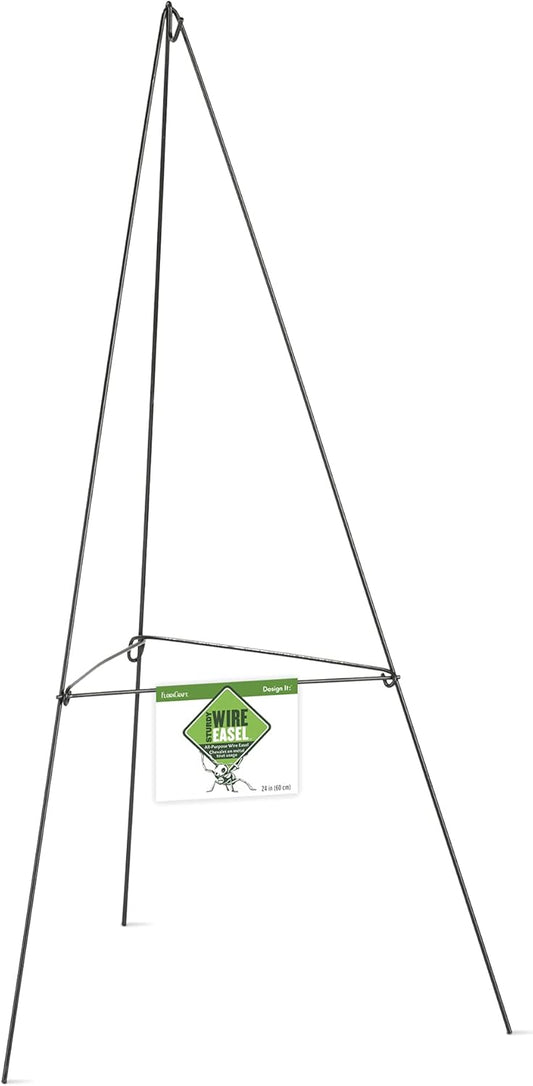 Sturdy Green Wire Easel for Crafting - 11.2" x 12" x 27" | FloraCraft