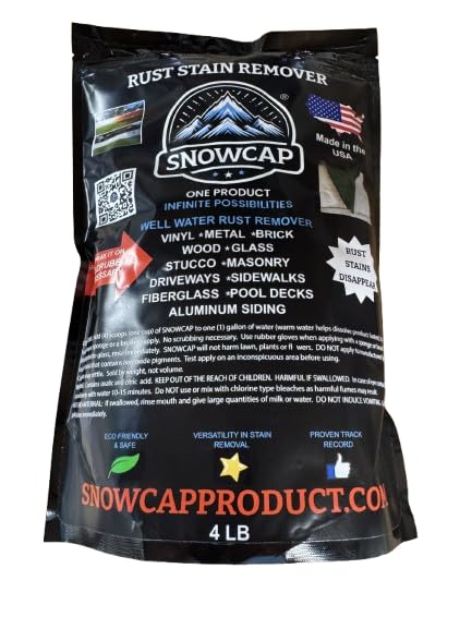 Rust Stain Remover Powder for Outdoor Surfaces - Eco-Friendly, Biodegradable, 4 lb Bag