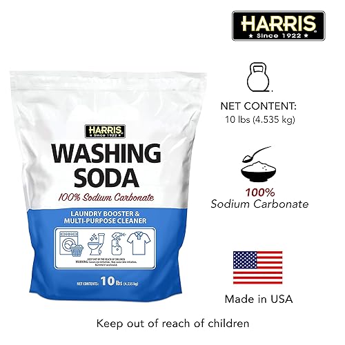 Harris Washing Soda 160 Ounce (Pack of 1) - Laundry Booster & Multi-Purpose Cleaner