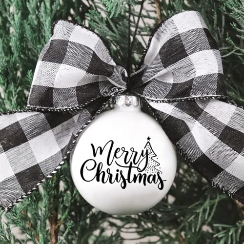 39 Pieces Christmas Words Vinyl Stickers for Crafts Scrapbooking Bottle Cup Waterproof Christmas Decals for Ornament Xmas Ball Window Stickers