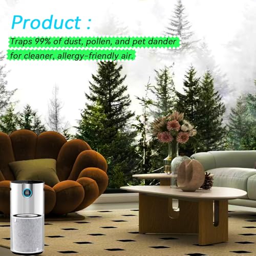 2-Pack HE2FKPET Air Purifier Filter for Shark Sense IQ Max HP201 HP202 HP232