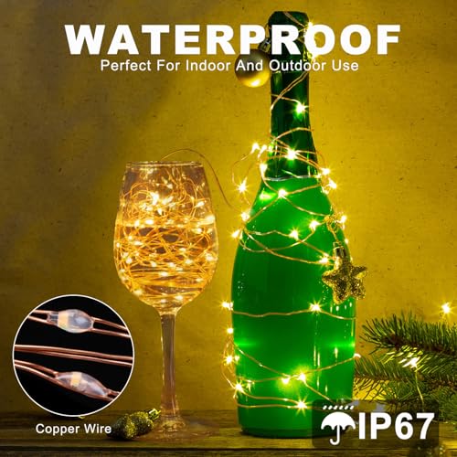 Fairy Lights Plug in 72FT 220 LED USB Twinkle Lights for Bedroom Copper Wire Lights with Remote and Timer 8 Modes, Waterproof String Lights for Dorm DIY Party Christmas Decoration£¨Warm White£©