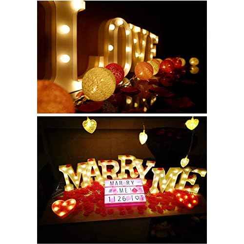 MUMUXI Marquee Light Up Letters | Large Light Up Numbers | Battery Powered and Bright with Every Letter of The Alphabet | for Wedding, Birthday, Party, Celebration, Christmas or Home Decoration (S)