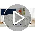 SurChic Queen Mattress Topper - Extra Thick 4 Inch Pillow Top Cooling Bed Pad with Deep Pocket Fit for 8-21 Inch Mattresses - White, Variation: Thick White / Queen
