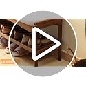 STDDRE Bamboo Shoe Bench with Padded Seat, 2-Tier Entryway Organizer, Brown-Beige, 39.4 x 11.4 x 16.5 inches