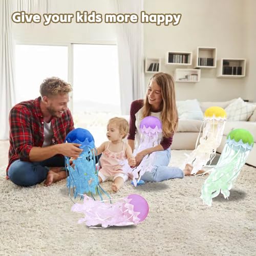 Jellyfish Plush, Jellyfish Stuffed Animal Toy, Simulation Cute Purple Jelly Fish Plush Pillow Room Decor Toy, Unique Plush Gifts for Kids Cute