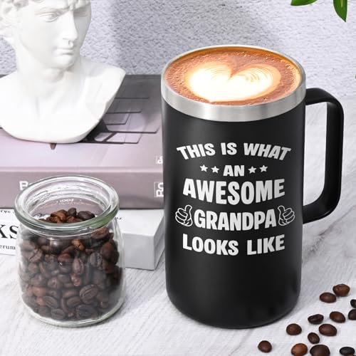 Lifecapido Grandpa Gifts, This is What an Awesome Looks Like 20oz
