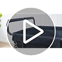 Gewudraw Extra Large Black Laundry Hamper with Wheels 360L - Heavy Duty, Collapsible & Mobile