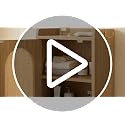 Arbuxzuy Classic Rattan Bathroom Storage Cabinet with 2 Doors & Adjustable Shelves
