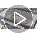 Star & Moon Pack and Play Mattress 38x26x1.5 Inch Portable Baby Crib Pad