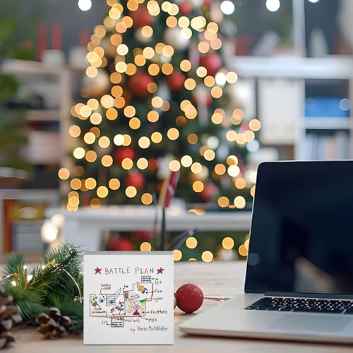 Christmas Holiday Decorations Wood Sign Xmas Gifts for Boys and Girls Christmas Vacation Movie Decor for Office Desk Table Shelf Home 5 x 5 Inches