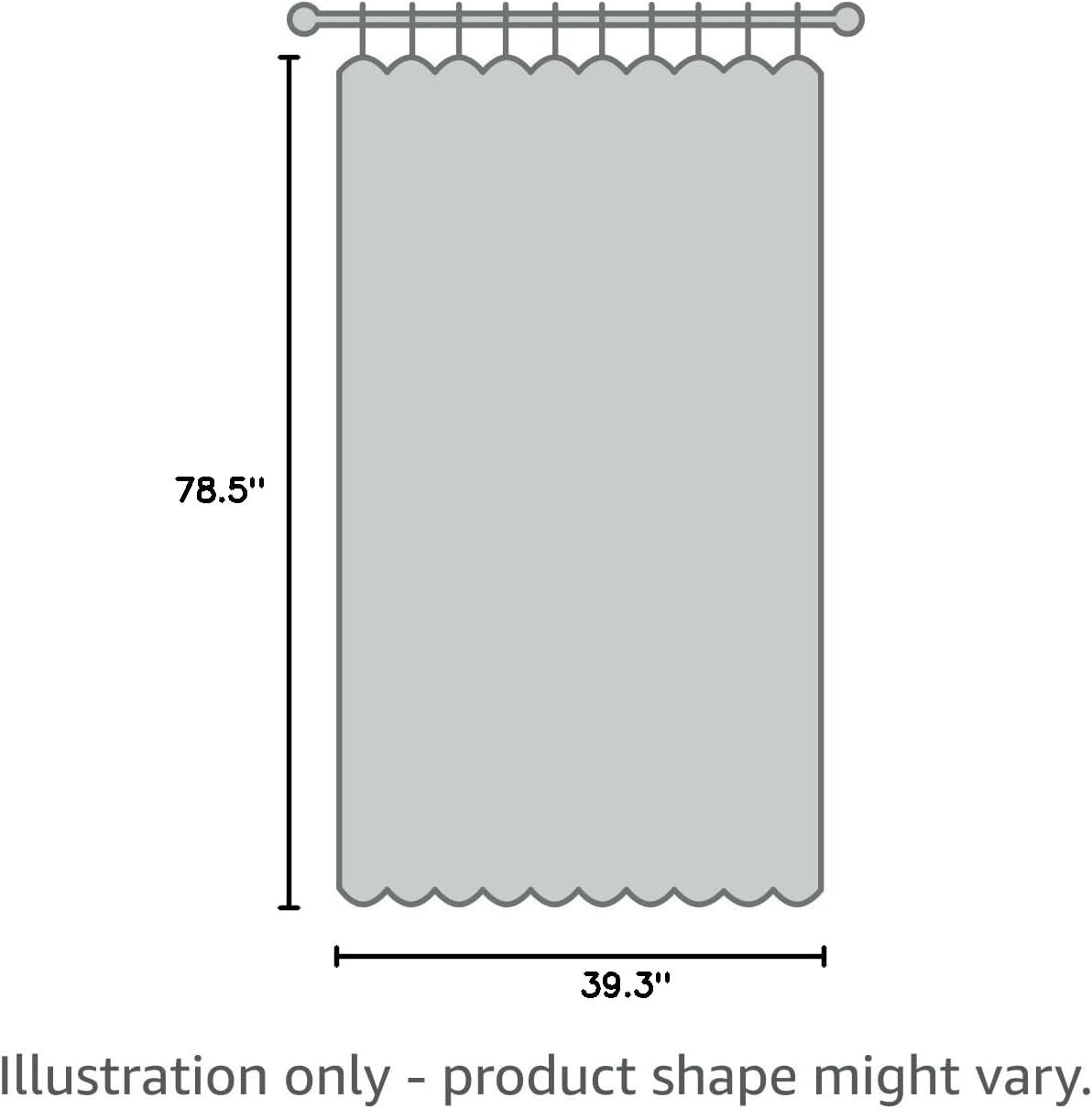 Button Beaded Door Curtain - Champagne Tassel Room Divider (39.3" x 78.5")