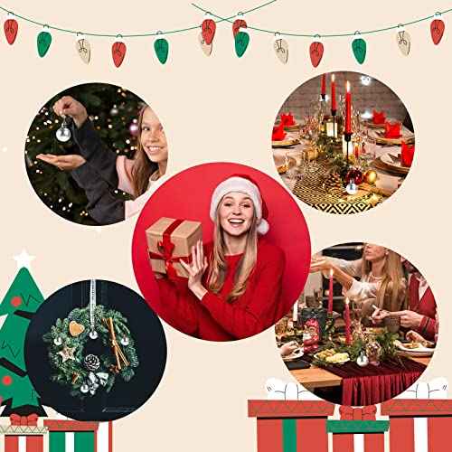 GOOTRADES Set of 24 Mini Shatterproof Christmas Balls Tree Ornaments Party Decoration, 3cm/1.1'' (Red)