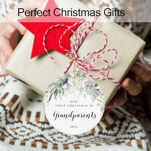 First Christmas as Grandparents Ornament 2026 - New Grandparents Holiday Decor