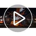 8FT Halloween Inflatable Scary Tree with Ghost, Pumpkins & Tombstone - LED Yard Decor