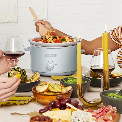 Crock-Pot 4.5-Quart Manual Slow Cooker with Removable Stoneware - Blue