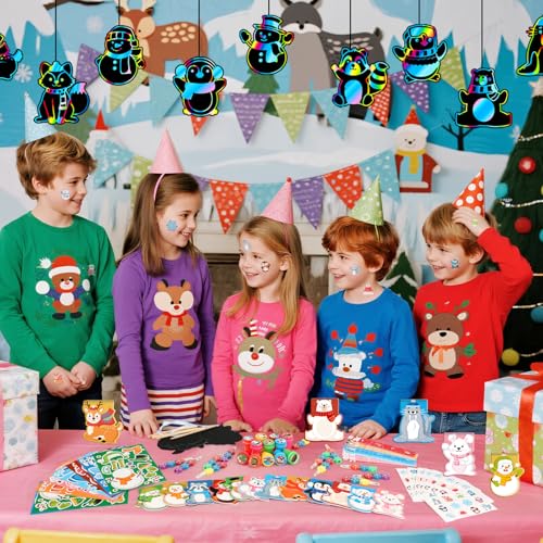 BenLouis Winter Animal Stationery Set for Kids 24 pcs Party Favors