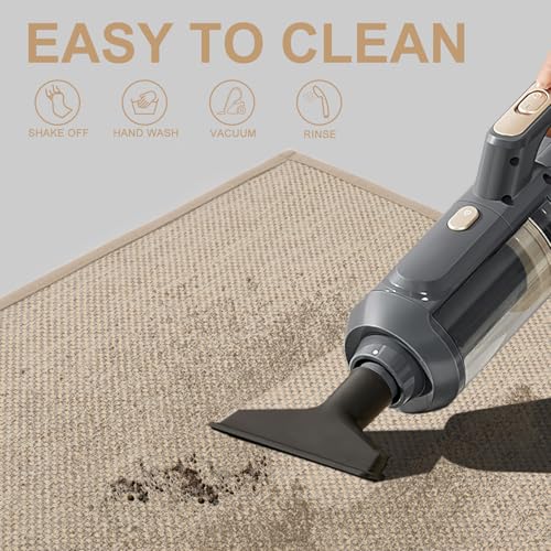 LEKEEPGO Door Mat 32"x47", Non Slip Washable Indoor Mat, Khaki