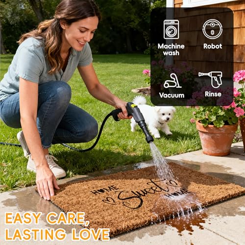 6 Pack DIY Outdoor Door Mats - 30 x 17 in, Craft & Painting Canvas, Non-Slip Backing