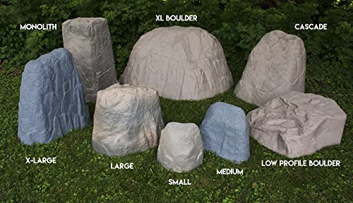 Emsco Group Small Granite Appearance Landscape Rock - Lightweight & Easy Install