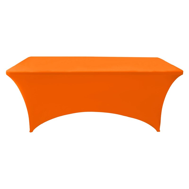 ZarzaaSik 2-Pack 6ft Spandex Table Covers for Rectangle Standard Folding Tables - Wrinkle Resistant Stretch Tablecloths - Ultimate Fitted Table Protector for Parties, Trade Shows, Banquet