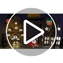 Tioncy 26-Piece Ceramic Christmas Village Set with Trees, Lights & Decor