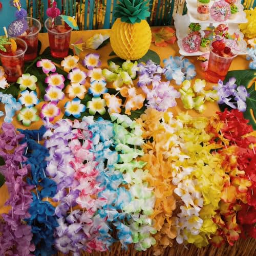 Hawaiian Luau Party Decorations Kit with Banner, Leis, Table Skirt & Accessories