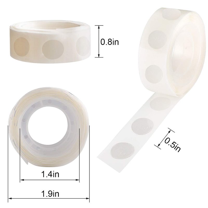 1000pcs Glue Point Clear Balloon Glue Removable Adhesive Dots Double Sided Dots of Glue Tape for Balloons Craft Glue Points Dots Sticky Dots or Wedding Decoration