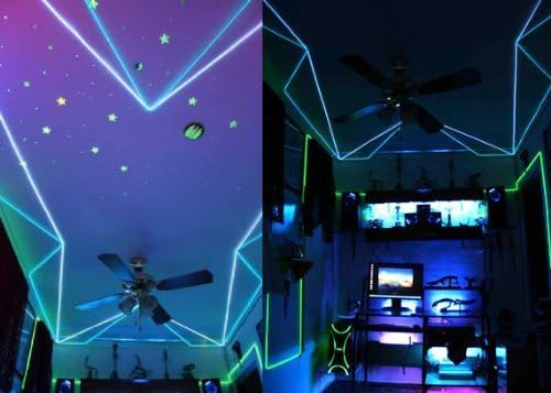 9ft Neon EL Wire Light - 5 Pack with Battery Pack for Creative Lighting Decor