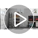 Elitehouse White 3-Tier Heavy Duty Metal Garage Shelving - Adjustable Storage Rack