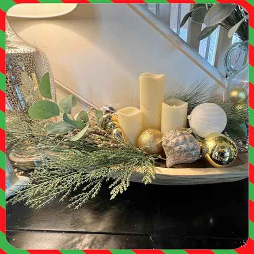 30pcs Evergreen Fake Pine Needles Picks, Artificial Pine Branches for Christmas Tree Filler, Christmas Greenery Stems DIY Accessories for Wreath Making Supplies Holiday Decor (30)