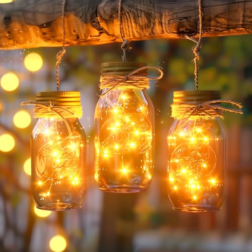 Minetom Fairy Lights Plug in, 33Ft 100 LEDs Waterproof Silver Wire Firefly Lights, Adaptor Included, Starry String Lights for Wedding Indoor Outdoor Christmas Patio Garden Decoration, Warm White