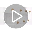 Umbra Estique Over-the-Door Coat Rack with 14 Hooks – Modern Wall & Door Organizer, White/Natural